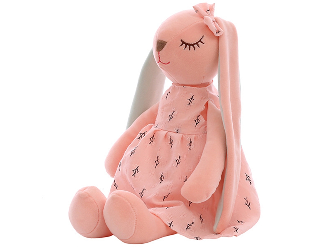 Ats-muñeco De Conejo Con Orejas Largaslargas Animado, Juguete De Peluche Suave Para Bebés, Compañero De Sueño Niños