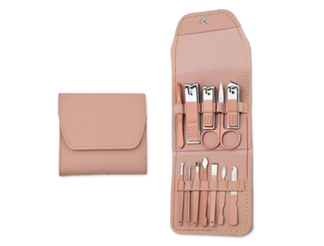 Juego De Manicura Juego De Cortaúñas 12 En 1 Para Uñas De Los Pies -Oro Rosa ZMDECQNA