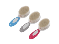 Cepillo de lana natural pura para bebés, peine para bebés, cepillo para recién nacidos, peine masajeador de cabeza, multiusos Jinyubo Store