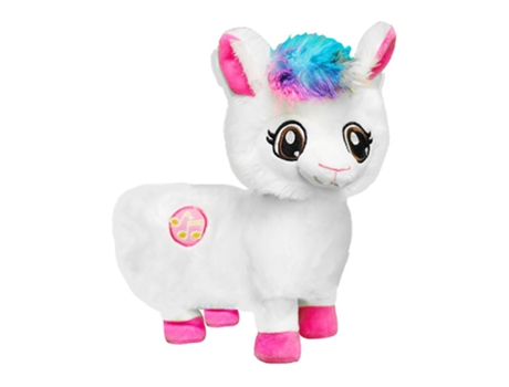 Muñeco Musical de Peluche Eléctrico de Alpacas Bebé Rojo Oscuro