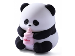 Linda luz nocturna LED Panda para niños, animales de dibujos animados, lámpara de silicona para guardería, lámpara para dormir con sincroniz CHRONUS