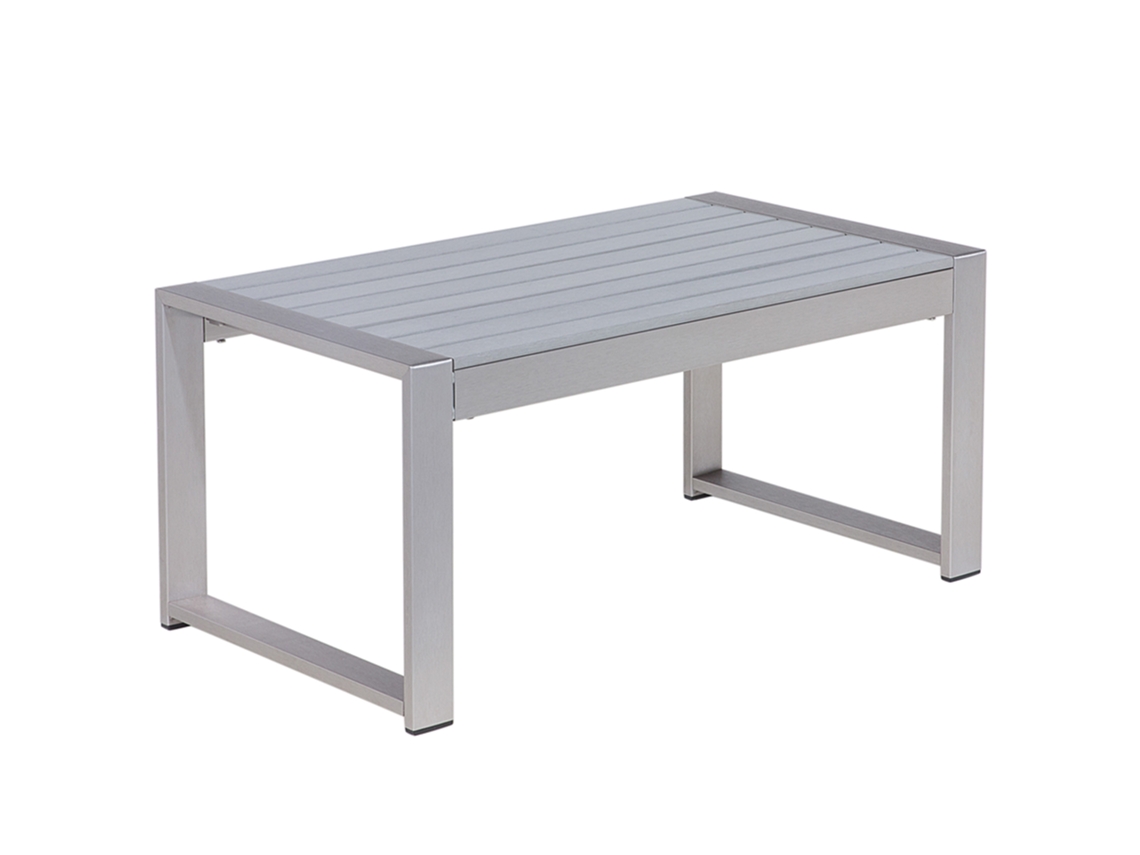 Mesa auxiliar BELIANI Salerno de Aluminio Gris 50x90x42