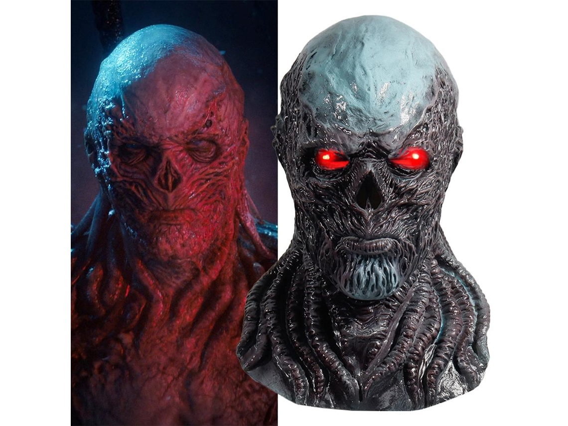 Máscara De Terror Para Cosplay Con Luz Led Para Accesorios De Halloween, Carnaval, Adulto