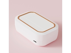Limpiador electrónico de lentes de contacto con vibración de 360° – 4 modos, temporizador, blanco, Hexinyigjly