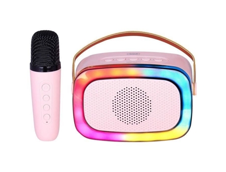 Altavoz Karaoke Nomad Rosa Con Microfono Xr 8A01 Mini Party TREVI