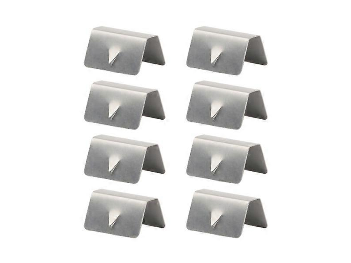 8 Piezas Clips Deflectores Viento Lluvia Acero Inoxidable Compatibles Heko G3 Sned Clip Plata 2x1,05cm Plata