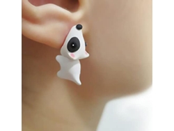 Pendientes Adorables Con Forma De Mordedura De Animal En 3d, Hechos De Arcilla Polimérica.