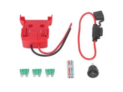 Adaptador De Conector De Batería Con Convertidor De Tornillo De Terminal Abs Seguro Para Batería De Litio M18 De 18 V.