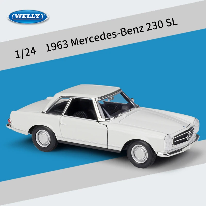 (blanco) Modelo De Colección De Coche De Juguete De Aleación Fundida A Presión A Escala 1:24