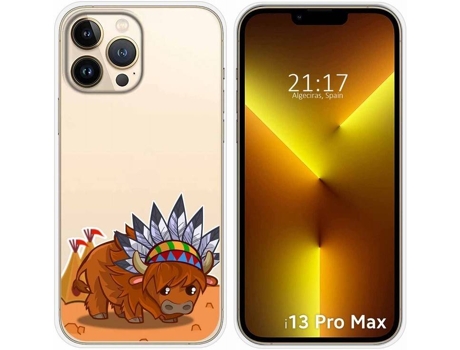 Carcasa iPhone 13 Pro Max (6.7) TUMUNDOSMARTPHONE Bufalo Dibujos Multicolor