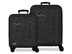 Juego de maletas PEPE JEANS Eloise negras (48x68x27cm 109l)