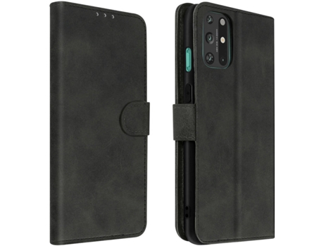 Funda OnePlus 8T AVIZAR Cartera Soporte Vídeo Negro