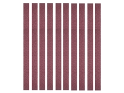 10 Lijas De Banda De Alúmina De 452x15 Mm, Grano 60, Para Pulir Muebles Y Herramientas Metálicas.