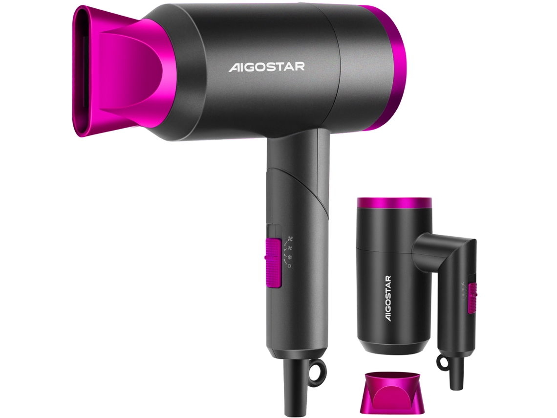 Secador de Pelo AIGOSTAR 320000QYD (1800 W - 3 Niveles de Temperatura)