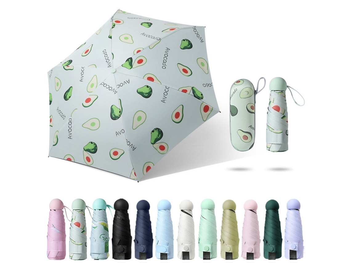 Sombrilla plegable ultraligera con protección UV para viajes de mujeres