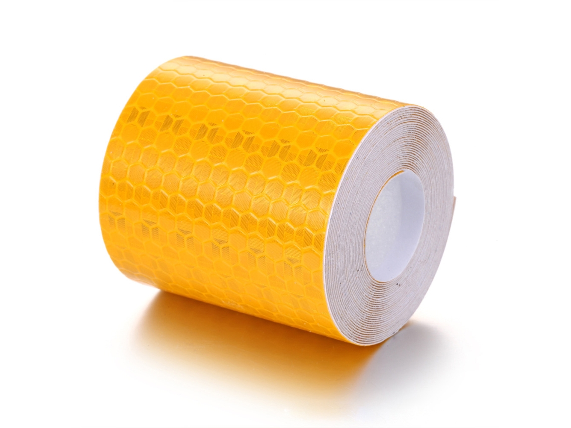 JILLIOPER Cinta reflectante de alta intensidad para seguridad, material de grado diamante impermeable y resistente a la intemperie, visibilidad mejorada para ve