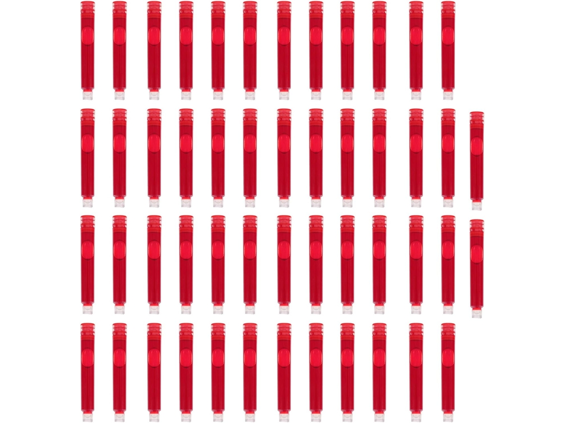 Besportble Cartuchos De Tinta Roja Alipis Y Plástico Instalar Para Plumas Estilográficas