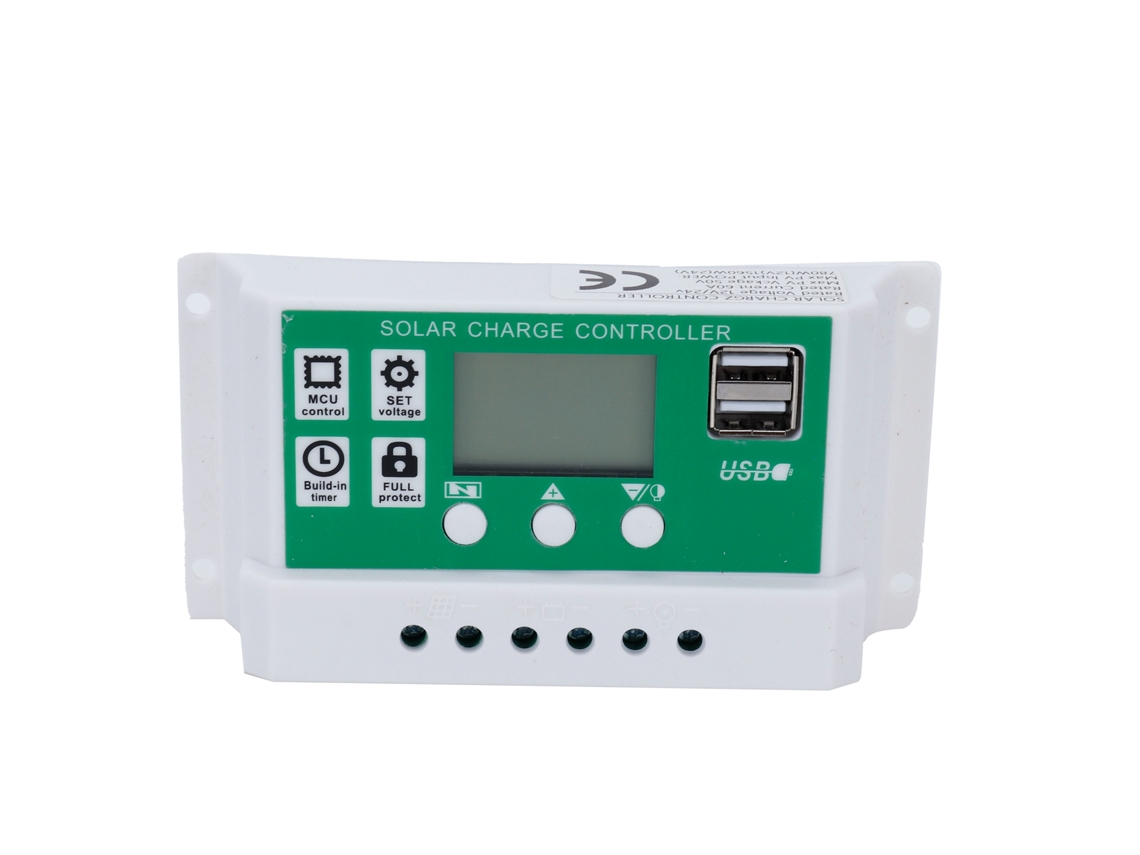 Controlador De Carga Solar Pwm De 60 A, 12 V/24 V, Con Seguimiento Automático Y Pantalla Lcd.