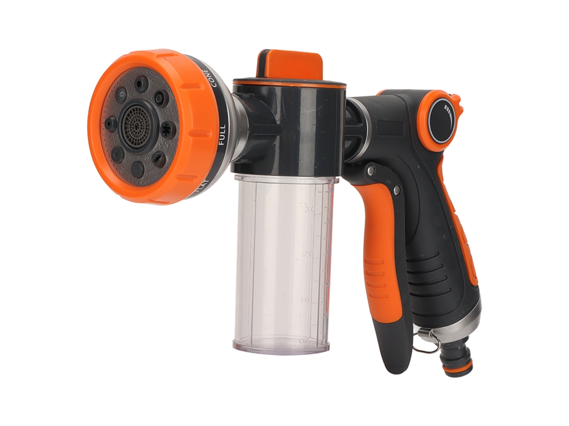 Pulverizador de espuma multifuncional de alta presión, pistola de riego para jardín, 8 modos, para lavado de coches