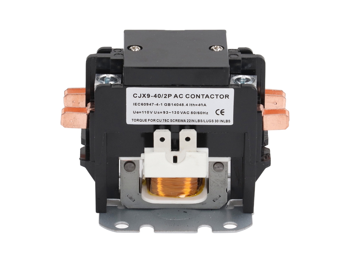 Contactor Para Aire Acondicionado Cjx9 40 2p 40a Ca 110v Con Contactos De Aleación De Plata