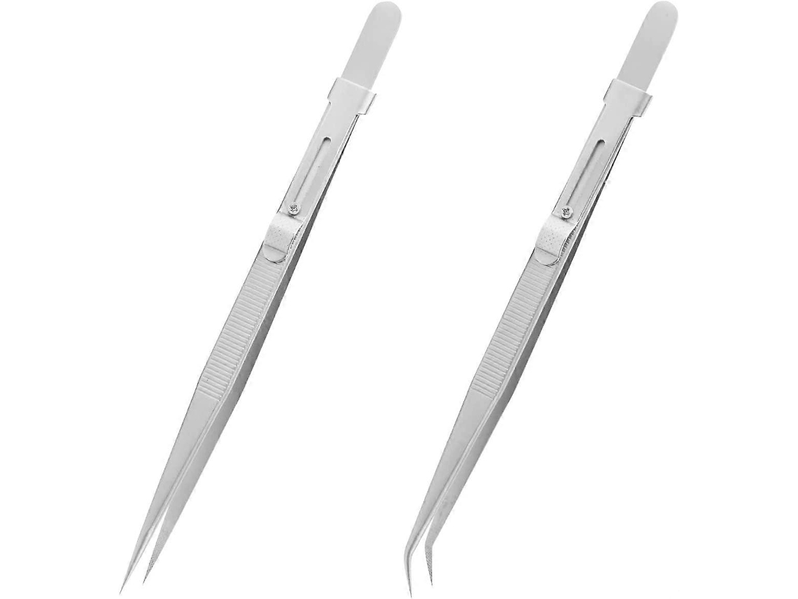 Pinzas Multifuncionales De Acero Inoxidable Con Punta Serrada 16.4cm Para Artesanía Joyería Y Proyectos Diy