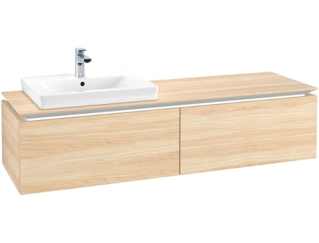 Villeroy &amp Boch Legato Vanity unit B672 1600x380x500mm lavabo a la izquierda iluminación LED