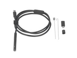 Câmera endoscópica USB-C 1920p lentes duplas IP67 cabo semi rígido 3m para celular S/MARCA