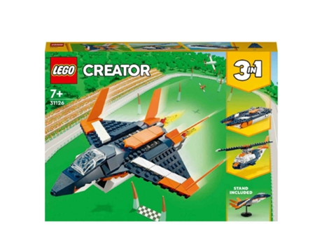 LEGO Creator 3-In-1 Jato Supersonico 31126 (Edad Mínima: 7 Años - 215 Piezas)