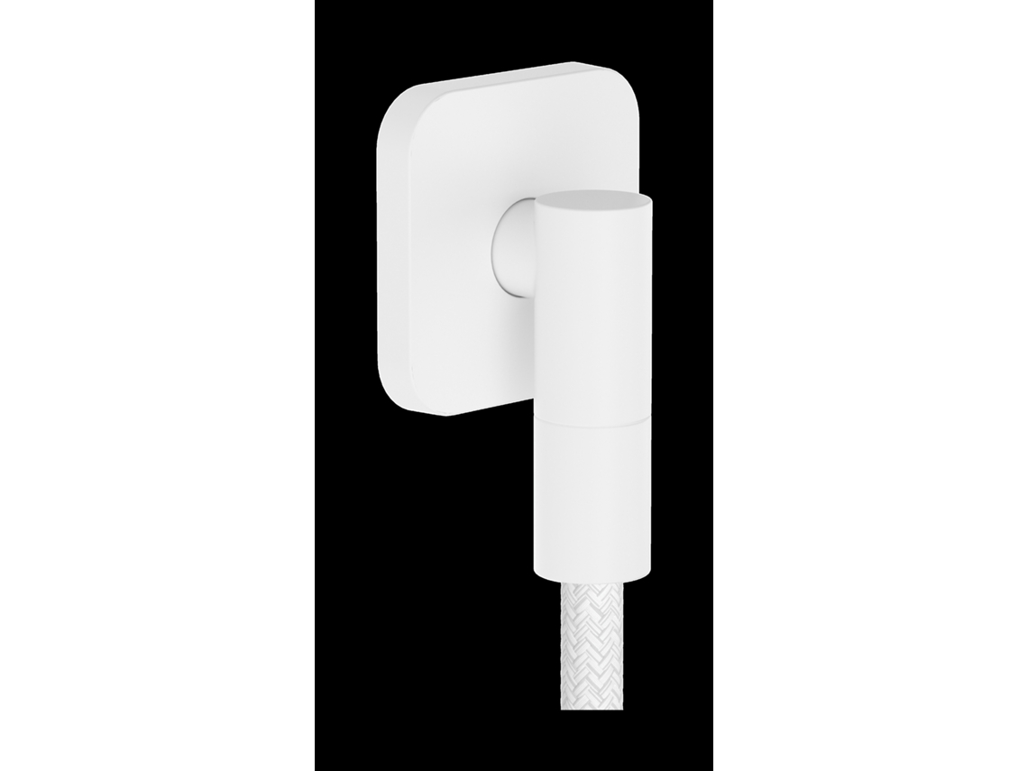 Conexión de pared Fixfit Fine Q con seccionador, 28884700, blanco mate Hansgrohe