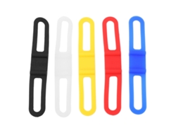 5 Correas De Silicona Para Bicicleta, Soporte Multiusos Para Faro Delantero De Bicicleta De Montaña