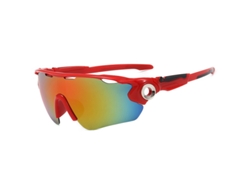 Gafas de sol deportivas Csyy Leisure, para ciclismo y pesca, cómodas de llevar, color rojo
