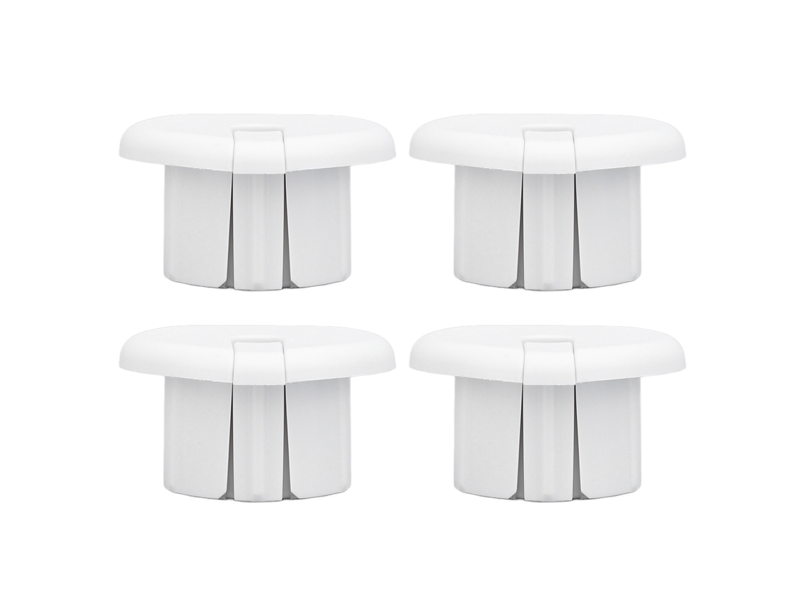Juego de 4 casquillos de pared para adaptador de cable satelital Ethernet Starlink - Blanco