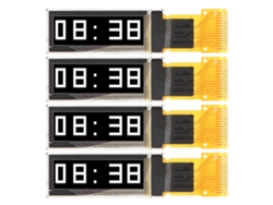 4 Piezas Módulo De Pantalla Oled 0.91 Pulgadas Interfaz Spi 15pin Blanco