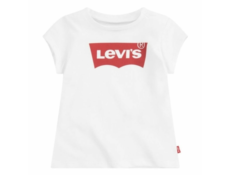Camiseta de Niños LEVI'S Corta Batwing Logo Algodón Blanco (10 Años)