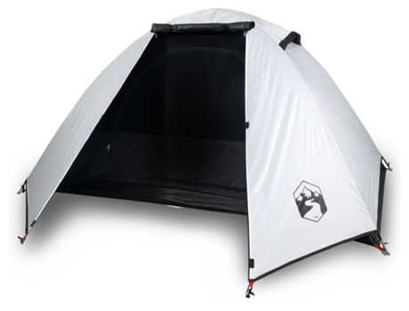 Tienda de campaña iglú 2 personas tela opaca impermeable VIDAXL blanco