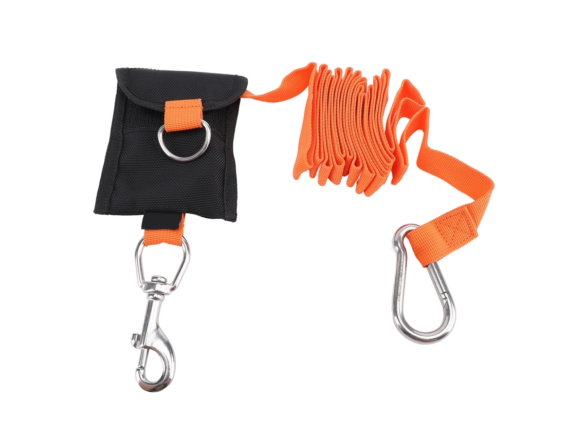 Kklv-cuerda De Seguridad Submarina Com Fivela De Aço Inoxidável Para Mergulho, Snorkel E Bcd, Laço Anti-perda De Nylon 2,6m Laranja