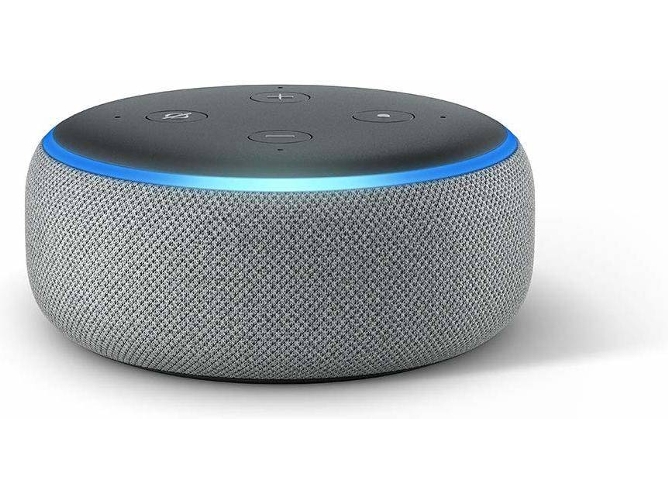 Echo Dot 3.ª generación altavoz inteligente con alexa tela de color gris oscuro