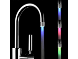 2 Pack Grifo Led Colorido Con Control De Temperatura 3 Colores, Filtro Ahorrador De Agua Para Cocina Y Baño Rc-f03