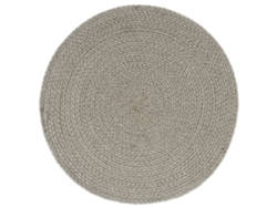 Maison Exclusive - Manteles Individuales Redondos 4 Uds Algodón Gris Liso 38 Cm