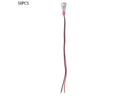 50 Unidades De Luz Indicadora Led Roja Bem-8c De 24 V, Ip65, Resistente Al Agua, De Metal, Para Modificación De Automóviles.