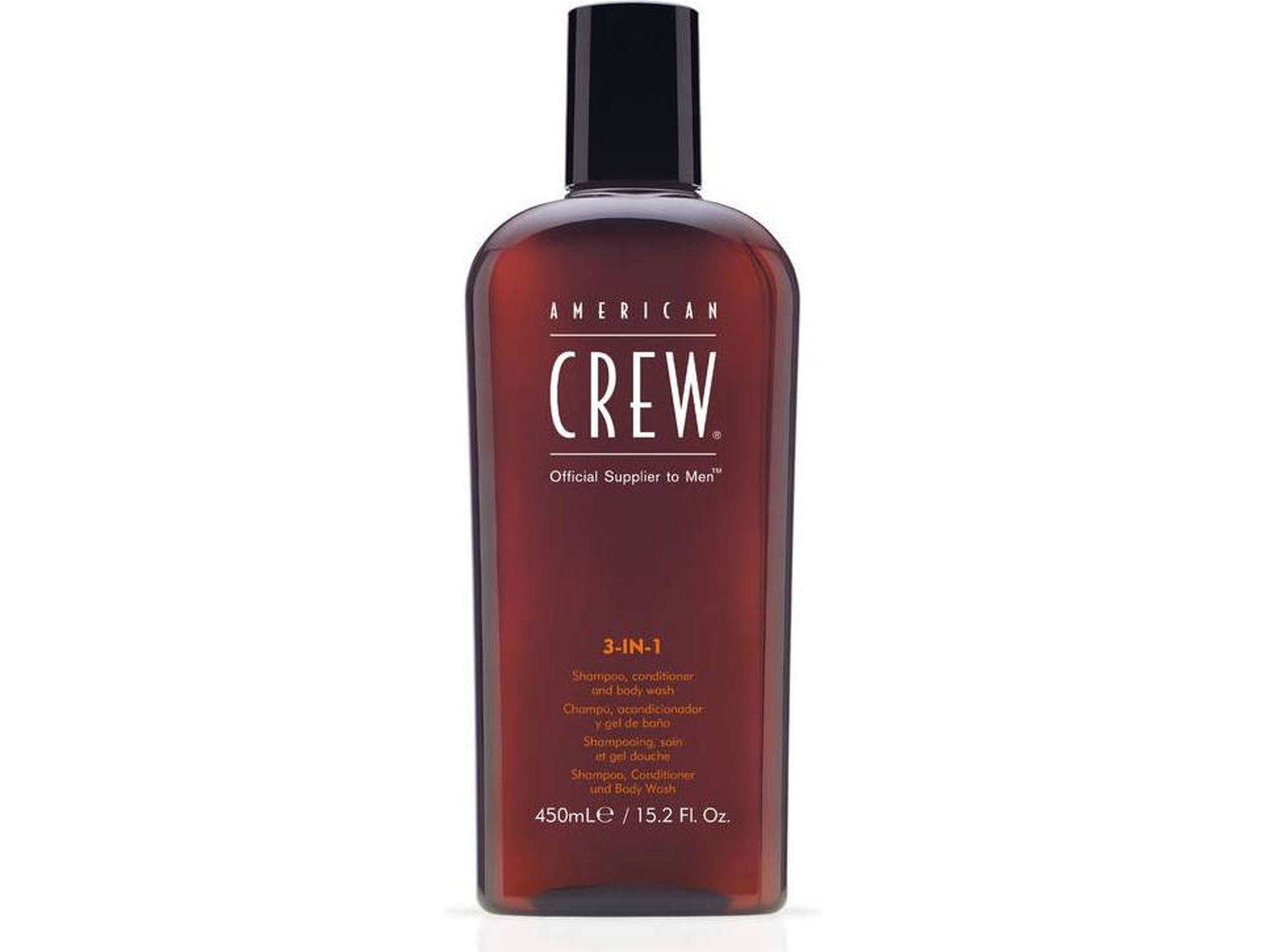 Champú AMERICAN CREW Crew 3 In 1 ,& Cuerpo Wash 450Ml (4(250ml)