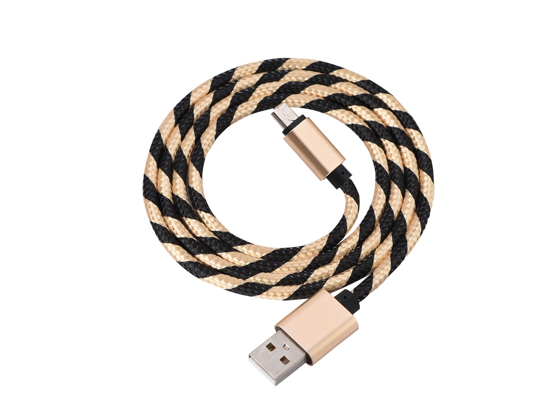 Cable micro USB de 1 m, nailon trenzado, carga rápida EOOCOO