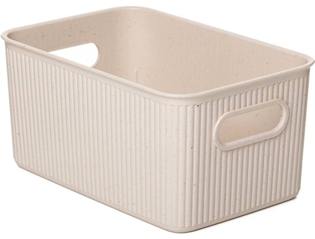 Cesta TATAY EcoHome 5L (Beige - Plástico PP05 Reciclado - 27.2 x 18.1 x 13 cm)