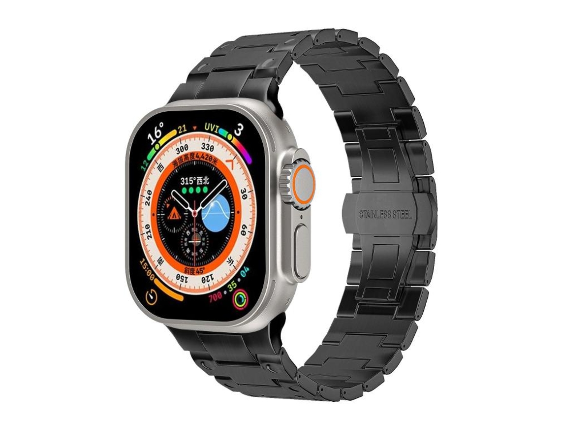 Correa metálica para Apple Watch con cierre de mariposa, estilo mecánico, CSYY (42 x 41 x 40 x 38 mm)