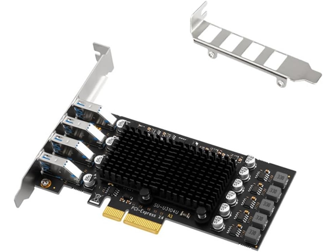 Para Tarjeta Pci-e Usb De 4 Puertos, Concentrador Multiplicador - X4 A 3.1, 2 Gen2 40 Gbps