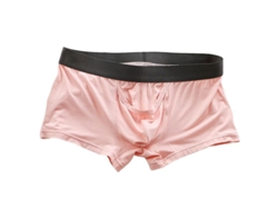 Calzoncillos de tiro medio para hombre 2026 con elasticidad, diseño en U convexo, bloques de color y material de fibra de bambú.