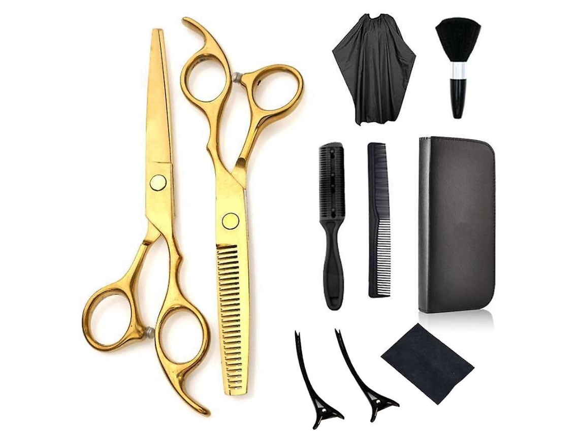 VYLARA Conjunto De Tesouras Profissionais Para Tosa De Animais De Estimação, Design Balanceado Para Manuseio Confortável, Amortecedor Anticolisão Que Garante