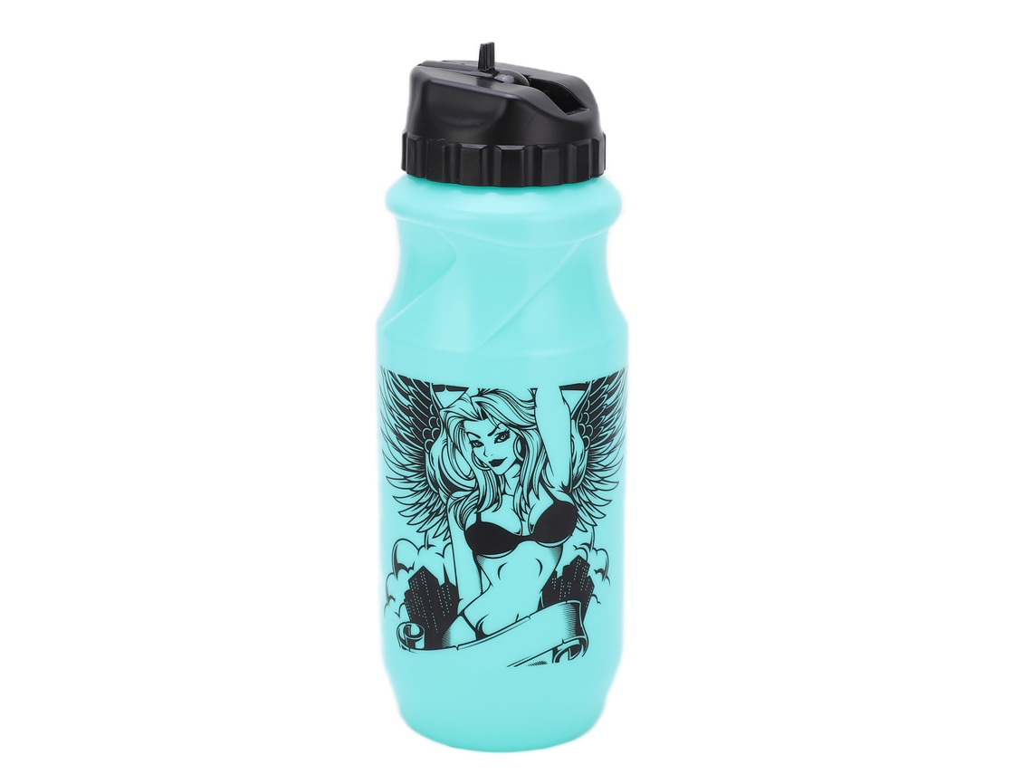 Garrafa De Água Para Bicicleta 650ml De Plástico Sem Bpa, Boca Ampliada, Anti-vazamento, Azul Claro, Ideal Para Esportes E Academia