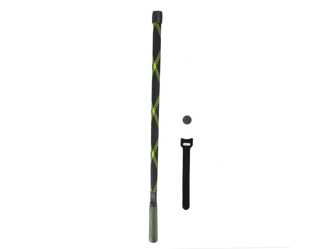 Radio walkie-talkie externa con antena larga plegable y camuflaje táctico