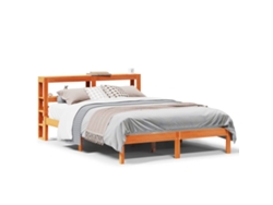 Maison Exclusive - Estructura Cama Con Cabecero Madera Pino Marrón Cera 120x190 Cm